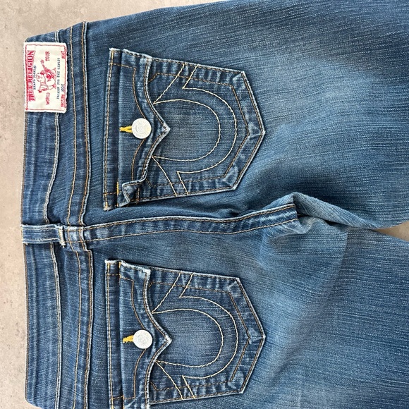True Religion Dark Blue Skinny Jeans Y2K style - Picture 7 of 9